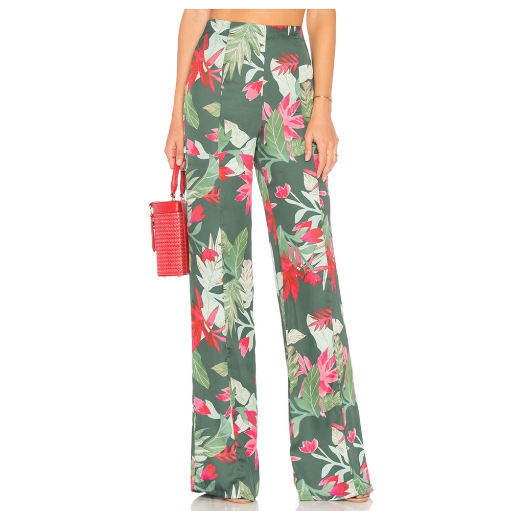Lovers + Friends Burnett Wide Leg Floral Pants